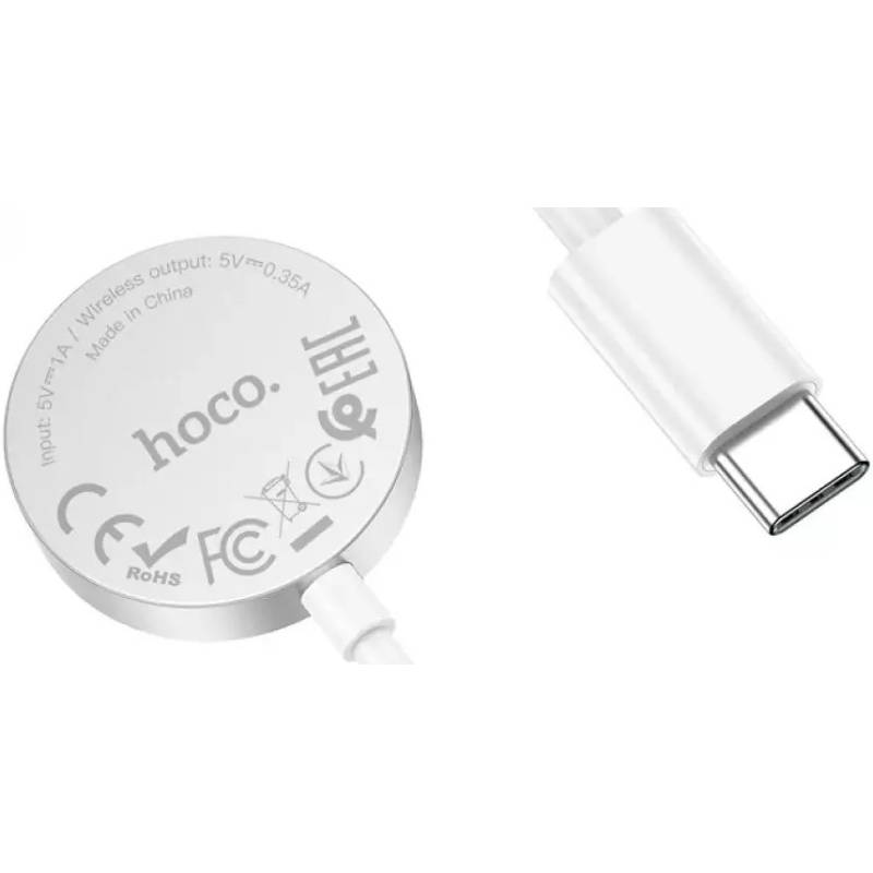 Бездротовий зарядний пристрій HOCO CW39 Wireless Charger For iWatch White (6931474770646) Сумісність за моделлю Apple Watch Series 5 40mm
