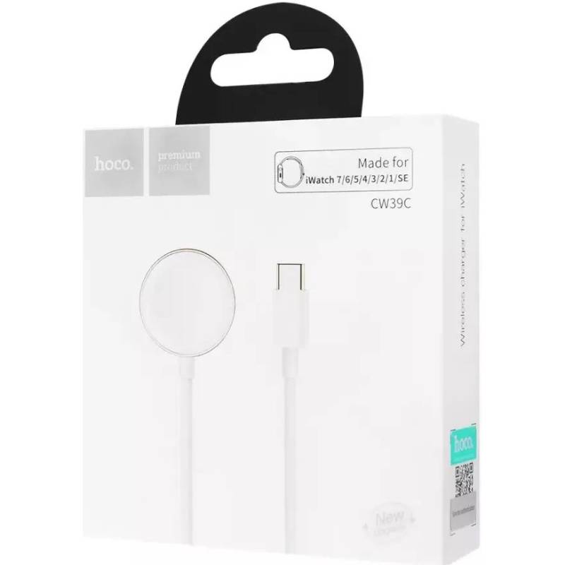 Бездротовий зарядний пристрій HOCO CW39 Wireless Charger For iWatch White (6931474770646) Сумісність за моделлю Apple Watch Series 4 44mm