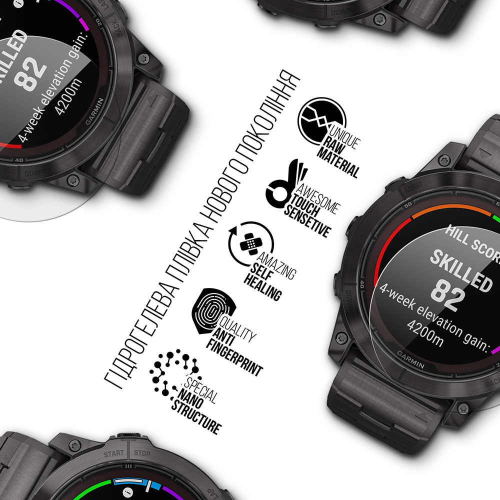 Захисна плівка ARMORSTANDART для Garmin Fenix 7X Sapphire Solar 51mm 6 шт (ARM85997) Сумісність за моделлю Garmin Fenix 7X