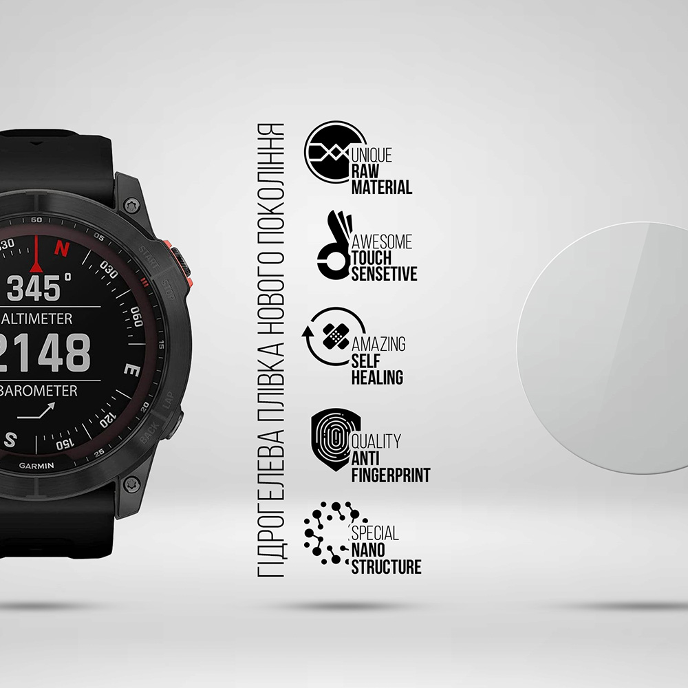 Защитная пленка ARMORSTANDART для Garmin Fenix 7X Solar 51mm 6 шт (ARM85996) Совместимость по модели Garmin Fenix 7X