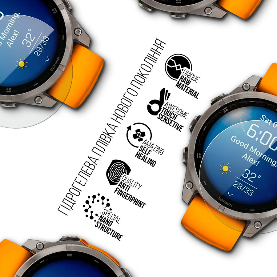 Захисна плівка ARMORSTANDART для Garmin Fenix 8 47mm 6 шт (ARM85994) Сумісність за моделлю Garmin Fenix 8