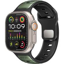 Ремешок PROMATE для Apple Watch 42/44/45/49 мм Midnight Green (siliband-dc.midnightgreen)