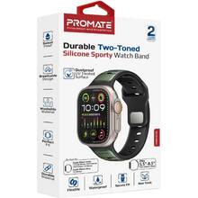 Ремешок PROMATE для Apple Watch 42/44/45/49 мм Midnight Green (siliband-dc.midnightgreen)