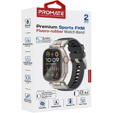 Ремешок PROMATE для Apple Watch SE Ultra 42/44/45/49 мм Black (silicaband-pro.black)