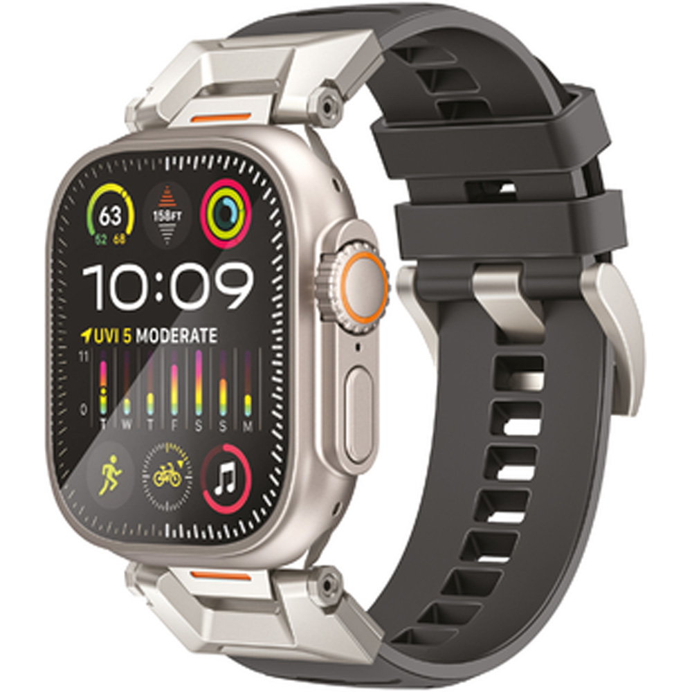 Ремешок PROMATE для Apple Watch SE Ultra 42/44/45/49 мм Black (silicaband-pro.black)