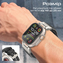 Ремешок PROMATE для Apple Watch SE Ultra 42/44/45/49 мм Black (silicaband-pro.black)