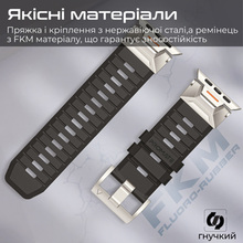 Ремешок PROMATE для Apple Watch SE Ultra 42/44/45/49 мм Black (silicaband-pro.black)
