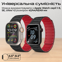 Ремешок PROMATE Magband-MS для Apple Watch серии 1-9 SE Ultra 1-2 Black (magband-ms.black)