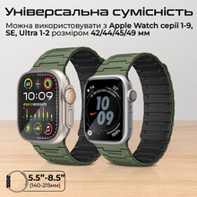 Ремешок PROMATE Magband-MS для Apple Watch серии 1-9 SE Ultra 1-2 Green(magband-ms.midnightgreen)