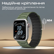 Ремешок PROMATE Magband-MS для Apple Watch серии 1-9 SE Ultra 1-2 Green(magband-ms.midnightgreen)