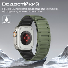 Ремешок PROMATE Magband-MS для Apple Watch серии 1-9 SE Ultra 1-2 Green(magband-ms.midnightgreen)