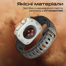 Ремешок PROMATE SiliBand-DC для Apple Watch серии 1-9 SE Ultra 2 Black (siliband-dc.black)
