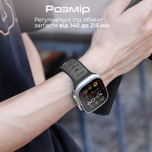 Ремешок PROMATE SiliBand-DC для Apple Watch серии 1-9 SE Ultra 2 Black (siliband-dc.black)