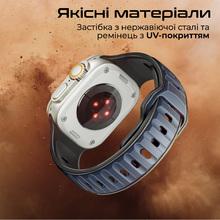 Ремешок PROMATE SiliBand-DC для Apple Watch серии 1-9 SE Ultra 2 Вlue (siliband-dc.blue)