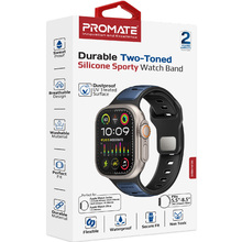 Ремешок PROMATE SiliBand-DC для Apple Watch серии 1-9 SE Ultra 2 Вlue (siliband-dc.blue)