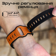 Ремешок PROMATE SiliBand-DC для Apple Watch серии 1-9 SE Ultra 2 42/44/45/49 мм Orange (siliband-dc.orange)