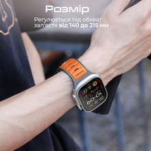 Ремешок PROMATE SiliBand-DC для Apple Watch серии 1-9 SE Ultra 2 42/44/45/49 мм Orange (siliband-dc.orange)