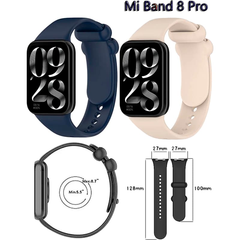 Фото Ремешок BECOVER для Xiaomi Mi Smart Band 8 Pro Deep Blue (710210)