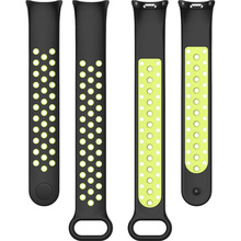 Ремінець BECOVER Vents Style для Xiaomi Mi Smart Band 10 Black-Green (713629)