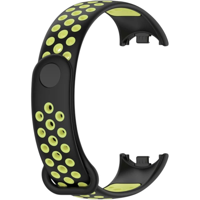 Ремінець BECOVER Vents Style для Xiaomi Mi Smart Band 10 Black-Green (713629) Ремінець BECOVER Vents Style для Xiaomi Mi Smart Band 10 Black-Green (713629)