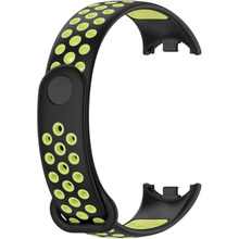 Ремінець BECOVER Vents Style для Xiaomi Mi Smart Band 10 Black-Green (713629)
