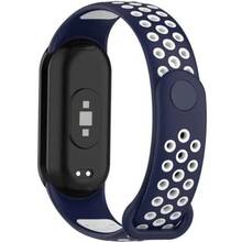 Ремешок BECOVER Vents Style для Xiaomi Mi Smart Band 10 Blue/White (713632)