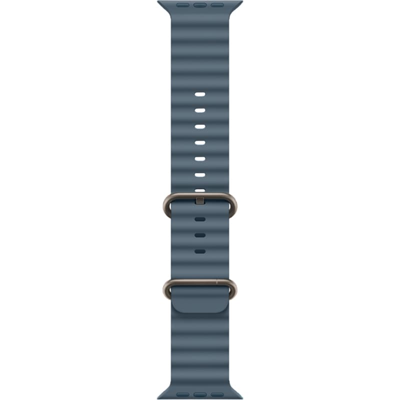 Ремешок APPLE OceanBand Natural Titanium Finish для APPLE Watch 49mm AnchorBlue (MGCC4ZM/A)