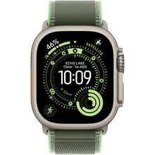 Ремінець APPLE 49mm Green/Neon TrailLoop M/L Natural Titanium Finish (MFT54ZM/A)