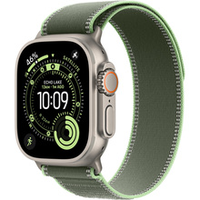 Ремінець APPLE 49mm Green/Neon TrailLoop M/L Natural Titanium Finish (MFT54ZM/A)
