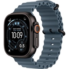 Ремешок APPLE OceanBand Black Titanium Finish для APPLE Watch 49mm AnchorBlue (MGCJ4ZM/A)