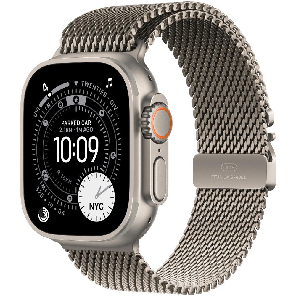 Ремешок APPLE Titanium Milanese Loop для Apple Watch 49 mm Natural Medium (MGHP4ZM/A) Совместимость по модели Apple Watch SE 44 мм 2023
