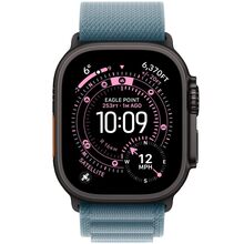 Ремінець APPLE Light Blue AlpineLoop для Apple Watch 49 mm Black Titanium Finish Medium (MG9L4ZM/A)