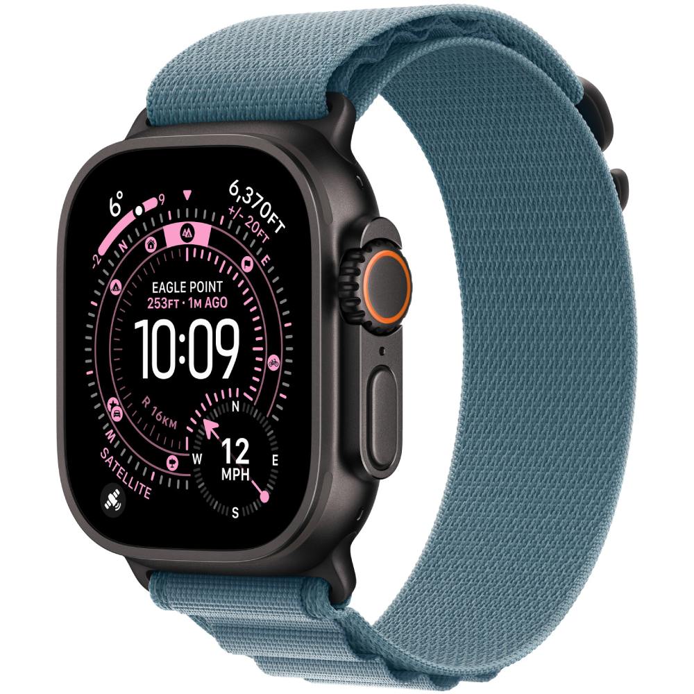 Ремінець APPLE Light Blue AlpineLoop для Apple Watch 49 mm Black Titanium Finish Large (MG9M4ZM/A) Сумісність за моделлю Apple Watch Series 7 45 мм
