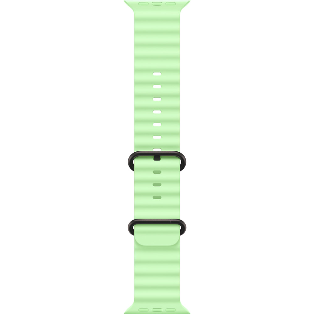 Ремешок Apple Watch Ocean Band Black Titanium Finish 49mm Neon Green (MGCL4ZM/A)