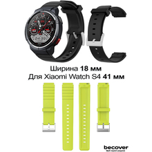 Ремінець BECOVER для Xiaomi Watch S4 41mm (18mm) Light Blue (713737)