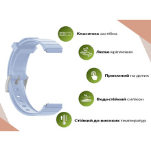 Ремешок BeCover для Xiaomi Watch S4 (22mm) Light Blue (713737)