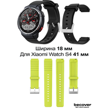 Ремінець BECOVER для Xiaomi Watch S4 41mm (18mm) Purple (713740)
