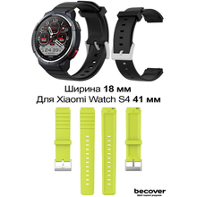 Ремешок BECOVER для Xiaomi Watch S4 41mm Black (713733)