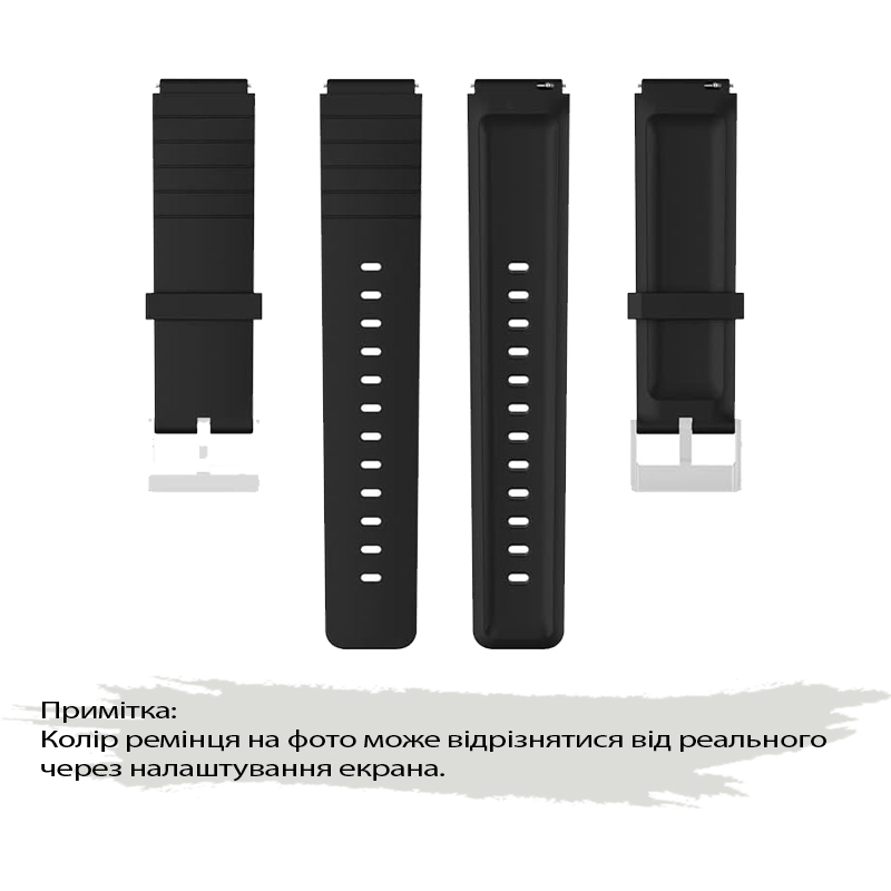 Внешний вид Ремешок BeCover для Xiaomi Watch S4 (22mm) Black (713733)