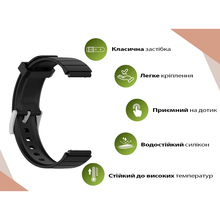 Ремешок BeCover для Xiaomi Watch S4 (22mm) Black (713733)