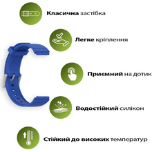 Ремінець BECOVER для Xiaomi Watch S4 41mm Blue (713734)
