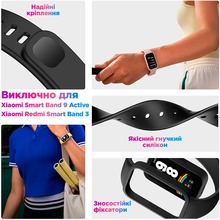 Ремінець ARMORSTANDART для Xiaomi Smart Band 9 Active/Redmi Smart Band 3 Dark Green (ARM85580)
