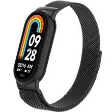 Браслет ARMORSTANDART Milanese Magnetic для Xiaomi Smart Band 10/9/8 Black (ARM86890)