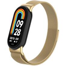 Браслет ARMORSTANDART Milanese Magnetic для Xiaomi Smart Band 10/9/8 Gold (ARM86891)