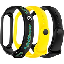 Комплект ремінців ARMORSTANDART для Xiaomi Mi Band 7/6/5 3 шт New Style Inscription (ARM87044)