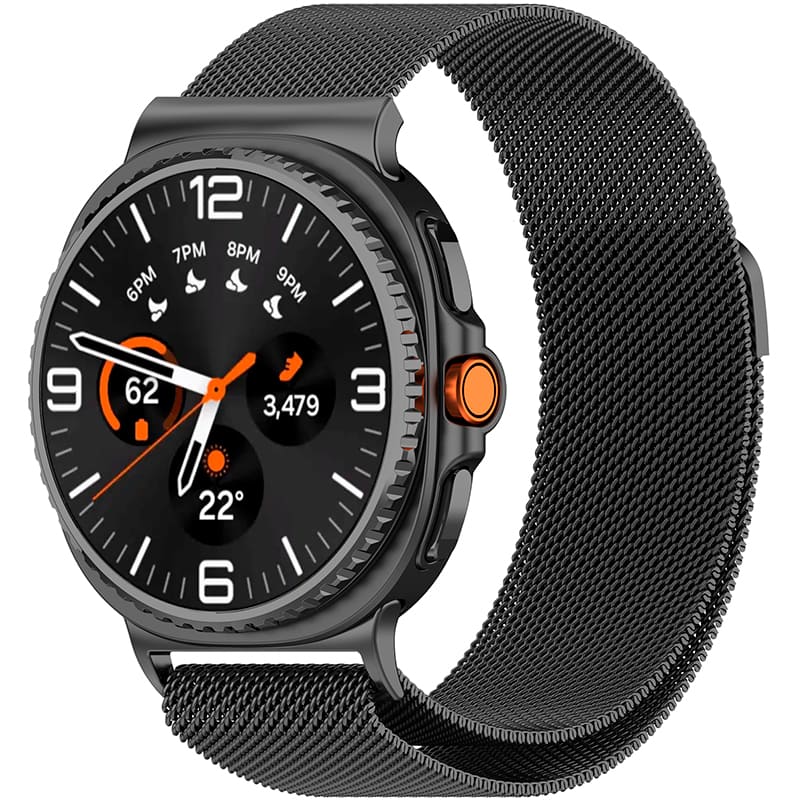 Ремешок ARMORSTANDART Milanese Magnetic для Samsung Galaxy Watch 8/8 Classic Dark Grey (ARM87359)