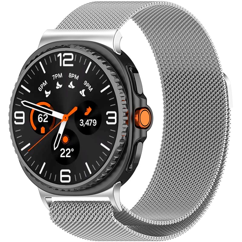 Ремешок ARMORSTANDART Milanese Magnetic для Samsung Galaxy Watch 8/8 Classic Silver (ARM87361)