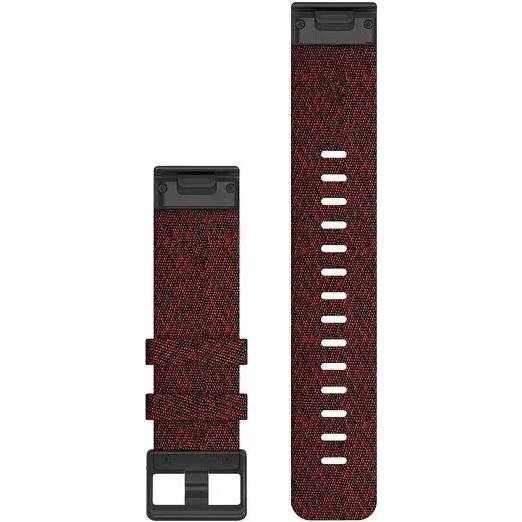 Ремешок GARMIN fenix 6 22mm QuickFit Heathered Red Nylon Band (010-12863-06) Совместимость по модели Garmin Fenix 6 Pro
