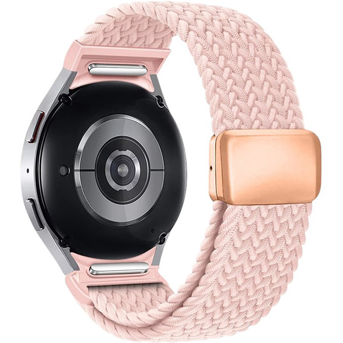 Ремешок ArmorStandart Braided Solo Loop для Samsung Galaxy Watch 7/FE/6/6 Classic/5/5 Pro/4/4 Classic Rose Gold (ARM86841)