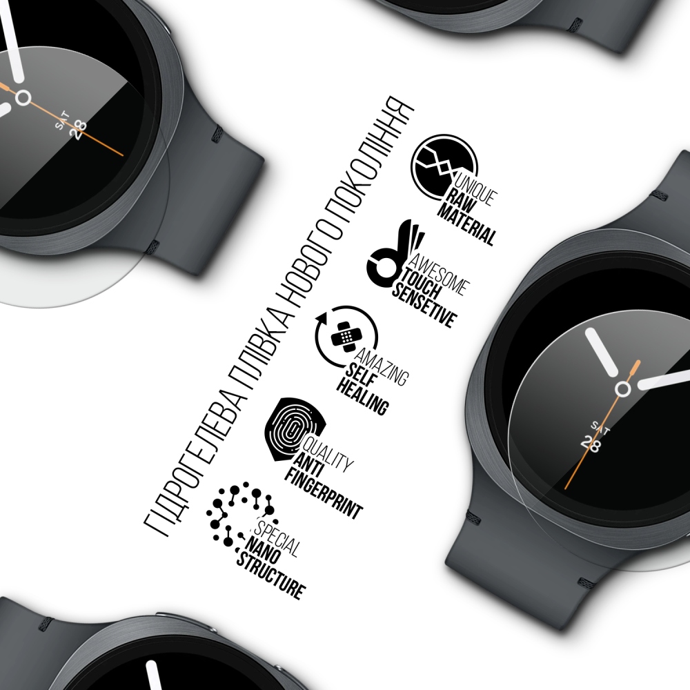 Защитная пленка ARMORSTANDART гидрогелевая для Samsung Galaxy Watch 8 40mm 6 шт (ARM87436) Совместимость по модели SAMSUNG Galaxy Watch 8